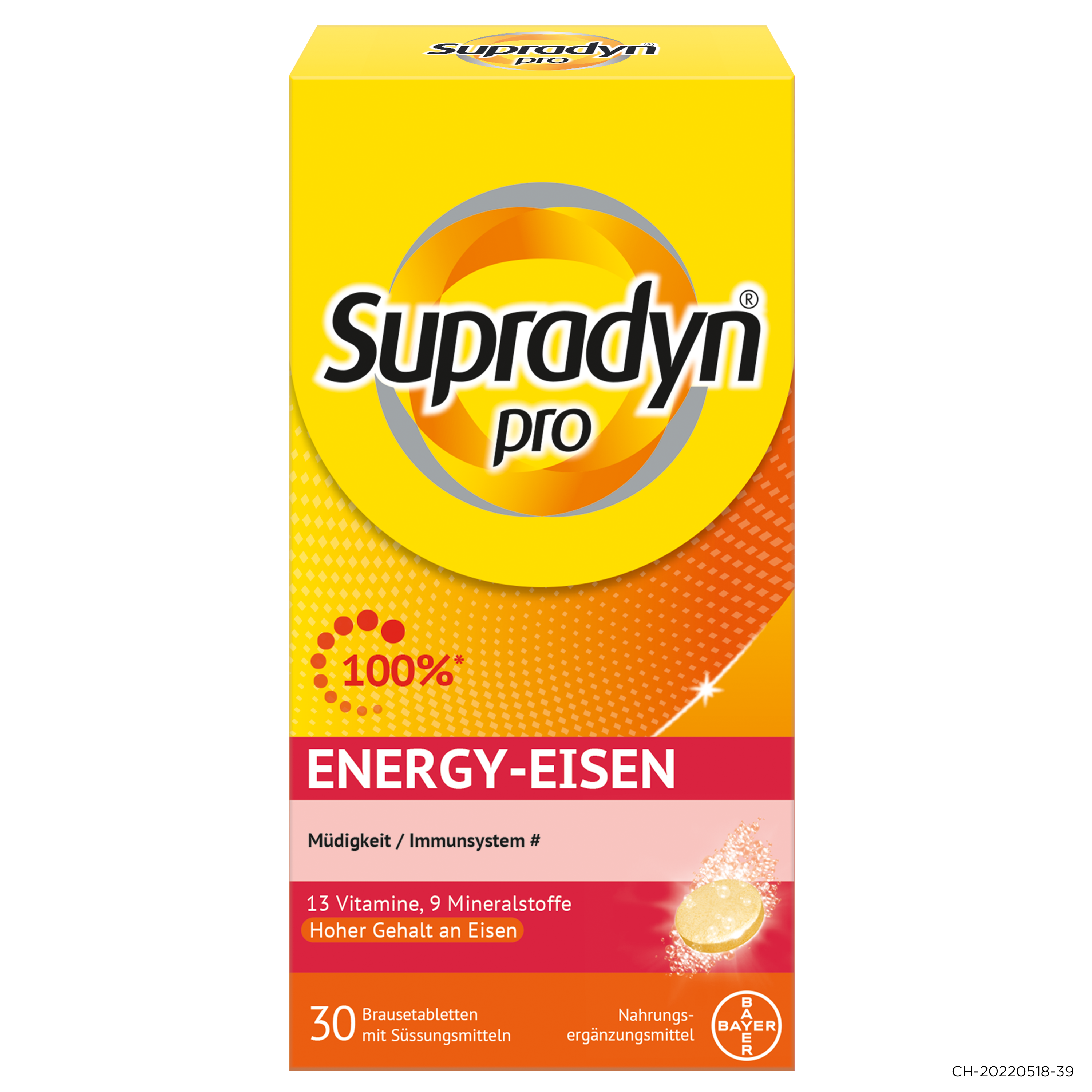 Supradyn PRO energy eisen Brausetabl Ds 30 Stk | Nahrungsergänzung | Vitamine & Prävention