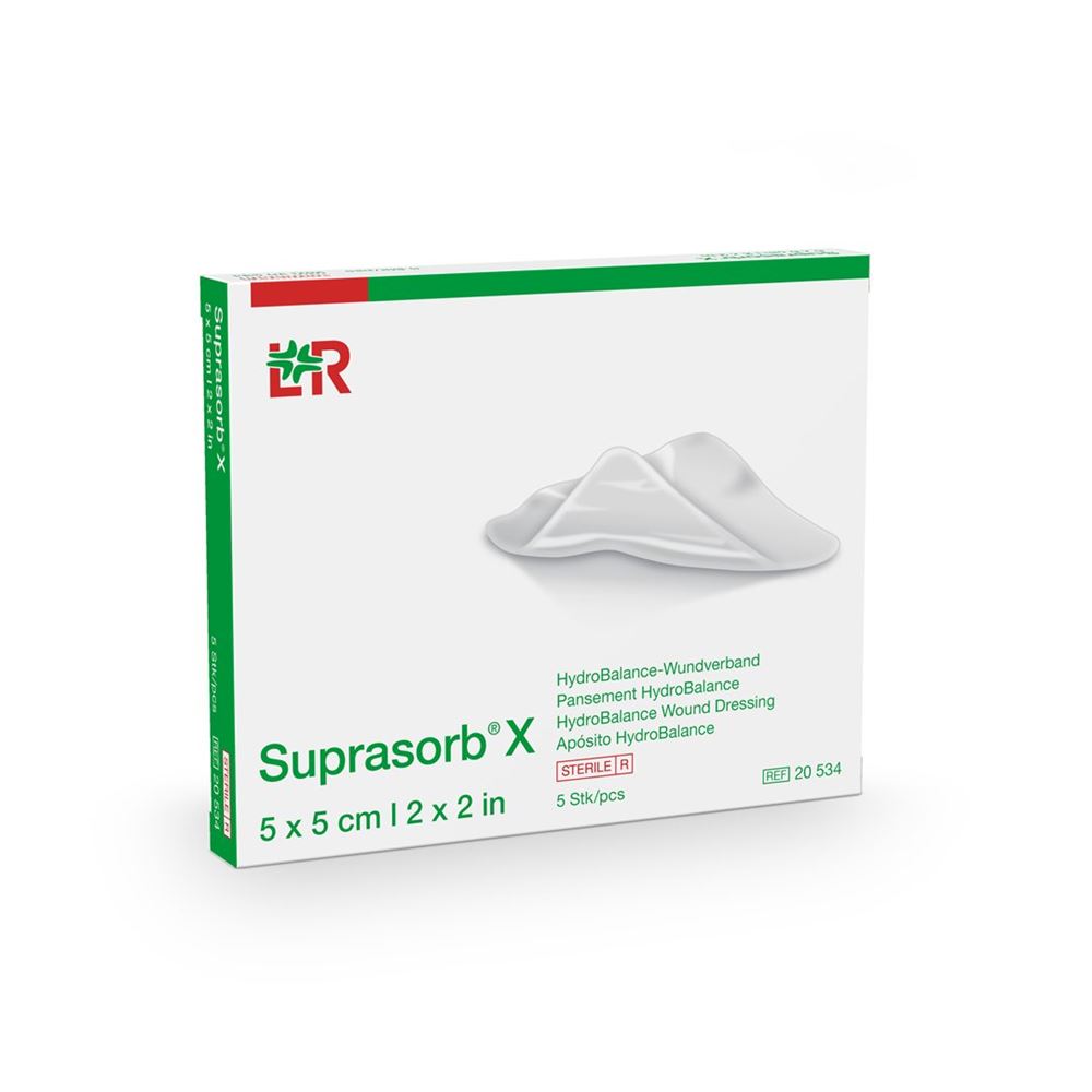 Image of Suprasorb X HydroBalance-Wundverband 5x5cm steril 5 Stk