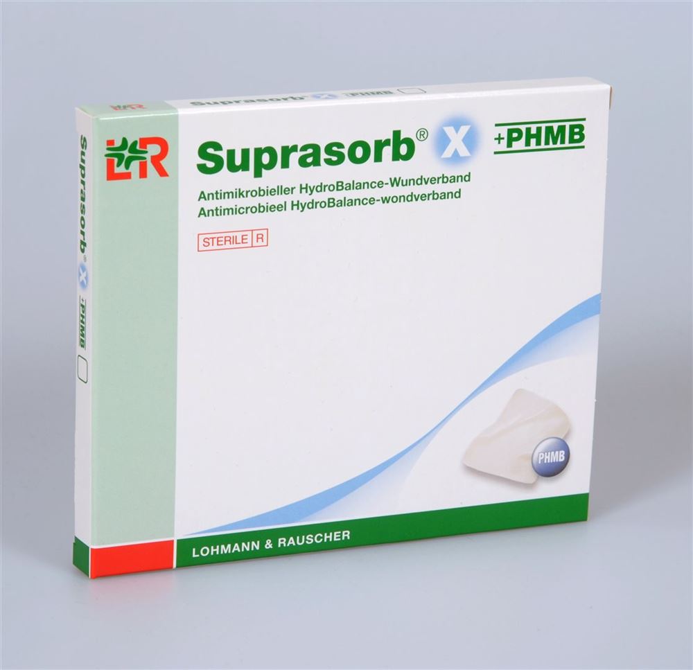 Image of Suprasorb X + Phmb HydroBalance-Wundverband 14x20cm antimikrobiell 5 Stk