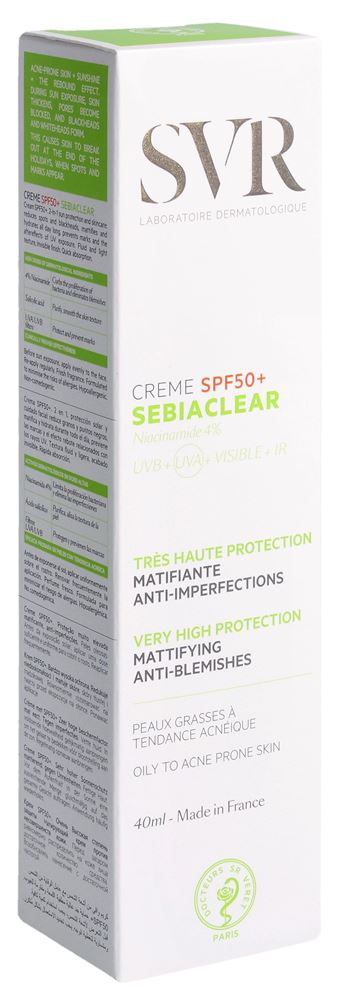 SVR SEBIACLEAR Créme Sun Protection Factor 50 +: Produktbild