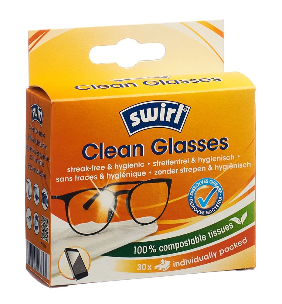 Swirl salviette pulenti per occhiali 30 pezzi