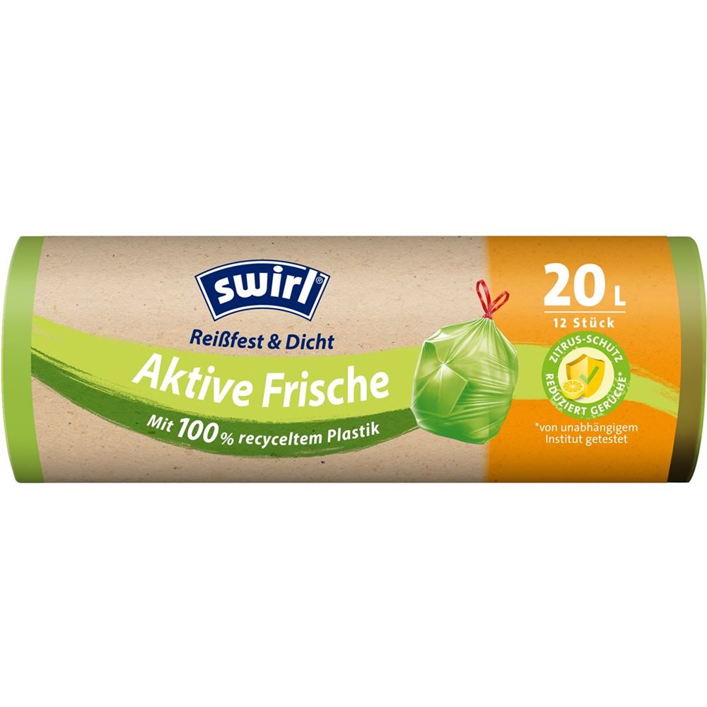 Swirl sacs poubelle activ-fresh 20l 12 pce