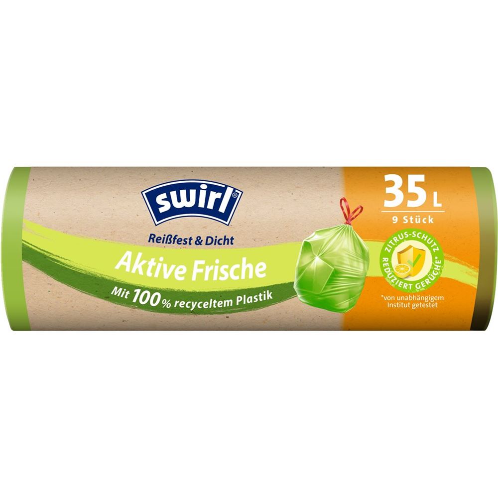 Swirl sac poubelle activ-fresh 35l rouleau 9 pce