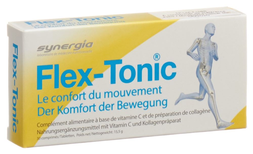 Synergia Flex-Tonic Nahrungsergänzungsmittel Tabl mit Vitamin C und Kollagen 30 Stk