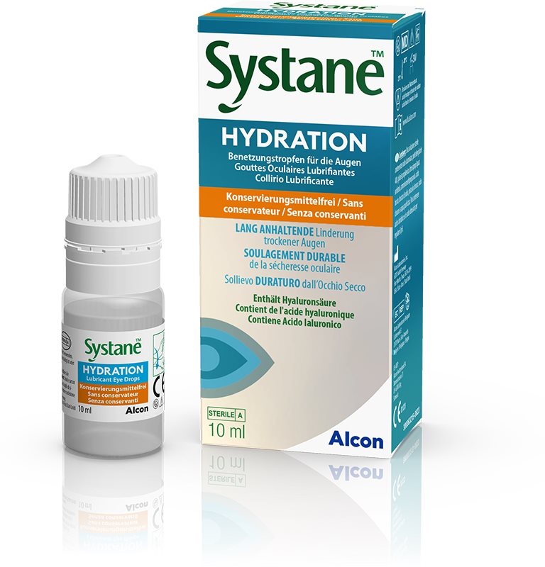 Systane Hydration gocce oculari lubrificanti senza conservanti flacone 10 ml