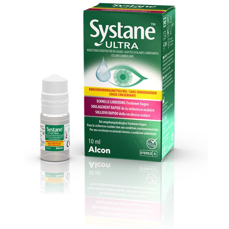 Systane Ultra gocce oculari lubrificanti senza conservanti flacone 10 ml