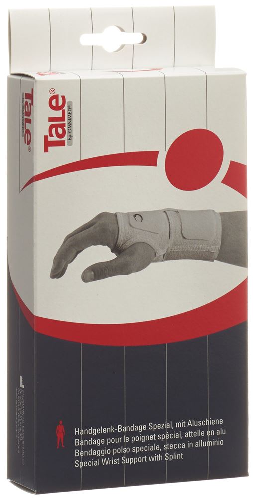 Image of Tale Handgelenk Bandage mit Schiene 35mm 15cm rechts weiss