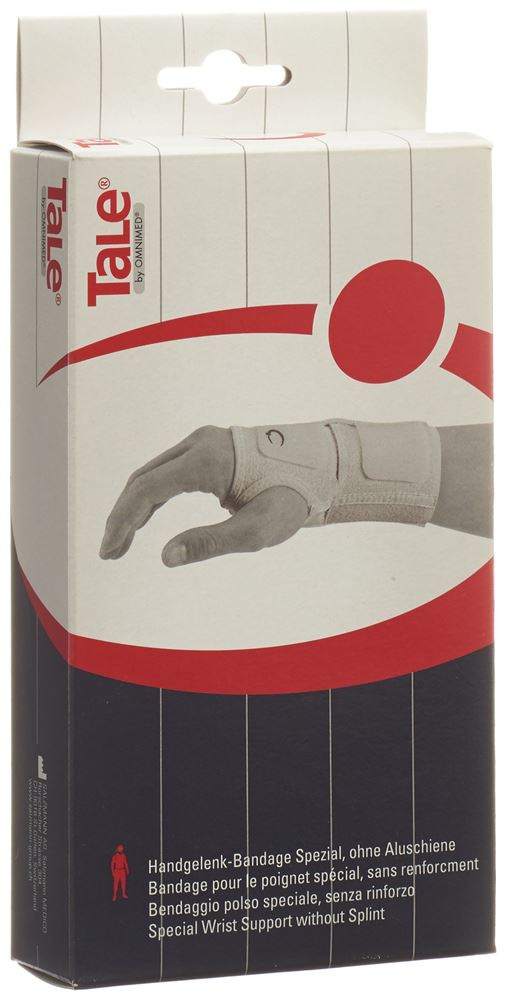 Image of Tale Handgelenk Bandage ohne Schiene 15cm links weiss