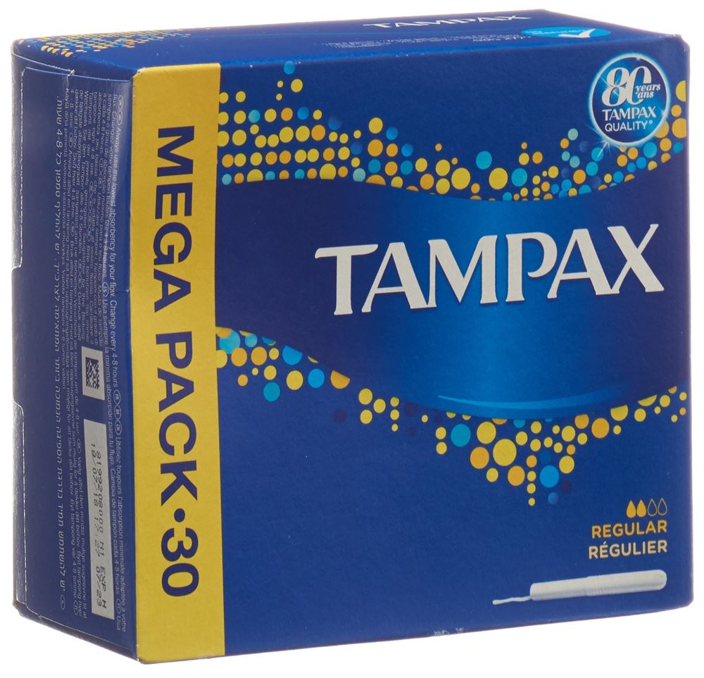 Image of Tampax Tampons Regular 30 Stk