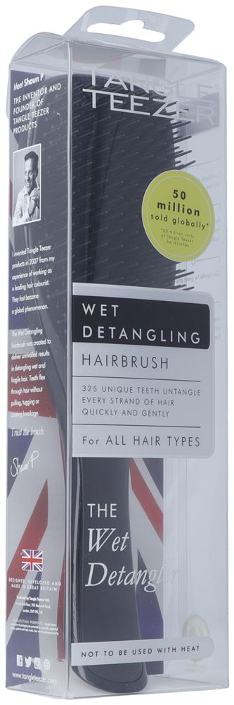 Image of Tangle Teezer Entwirrbürste für nasses Haar schwarz