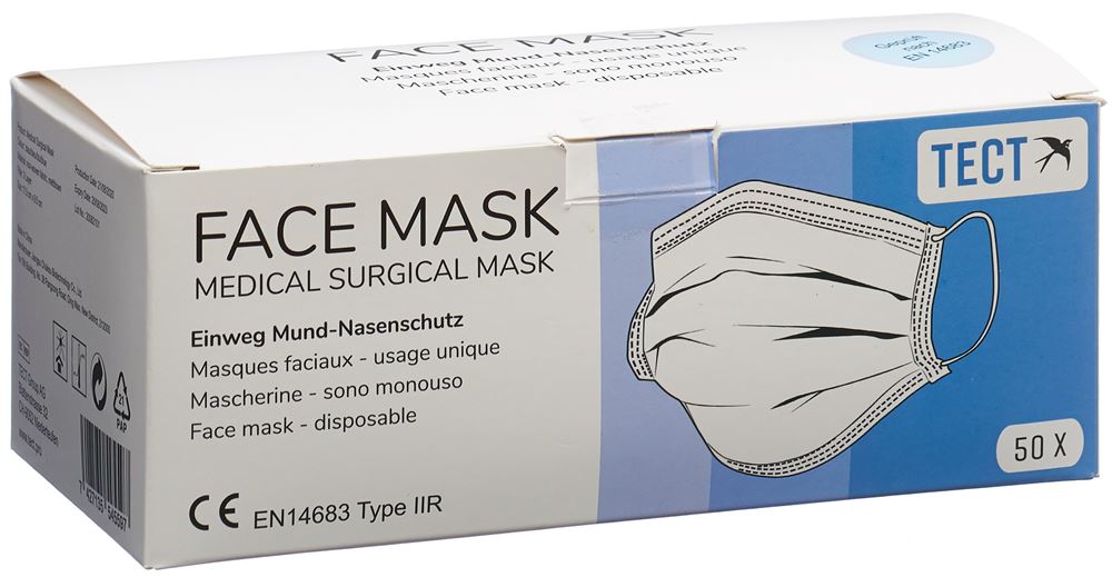 Tect masques médicaux type IIR 50 pce
