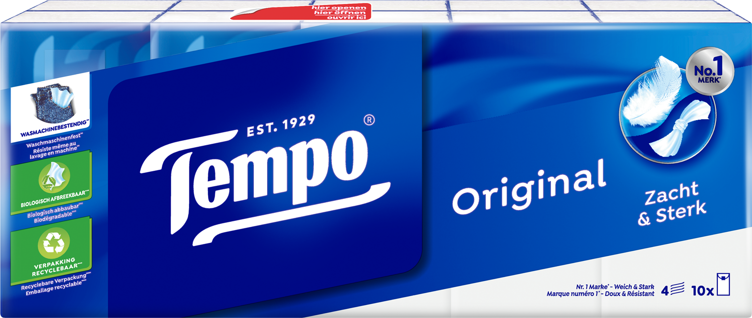 Tempo mouchoirs Classic 10 x 10 pce