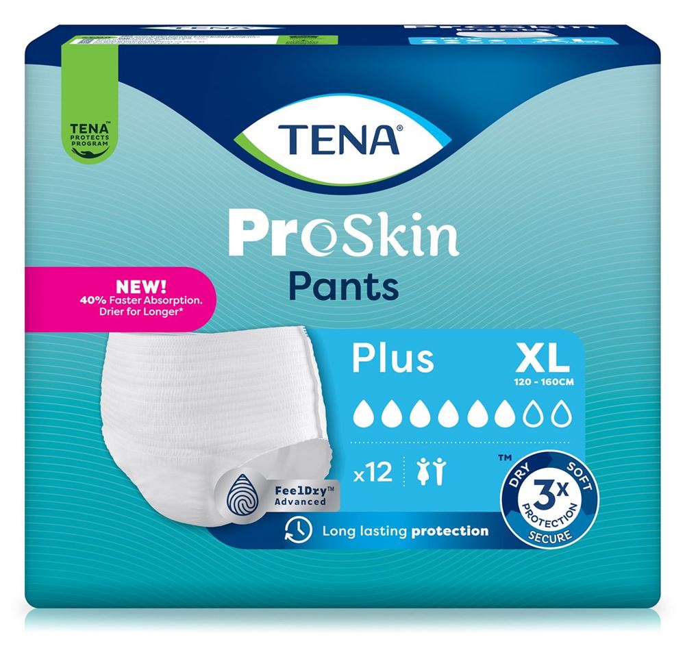 Tena Pants Plus XL 120-160cm 12 Stk