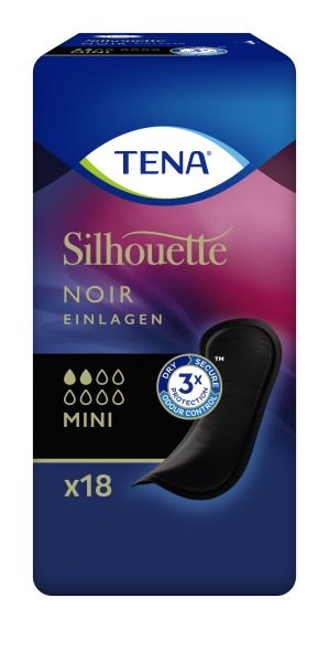 Tena Silhouette Nero Mini Assorbente 18 pezzi