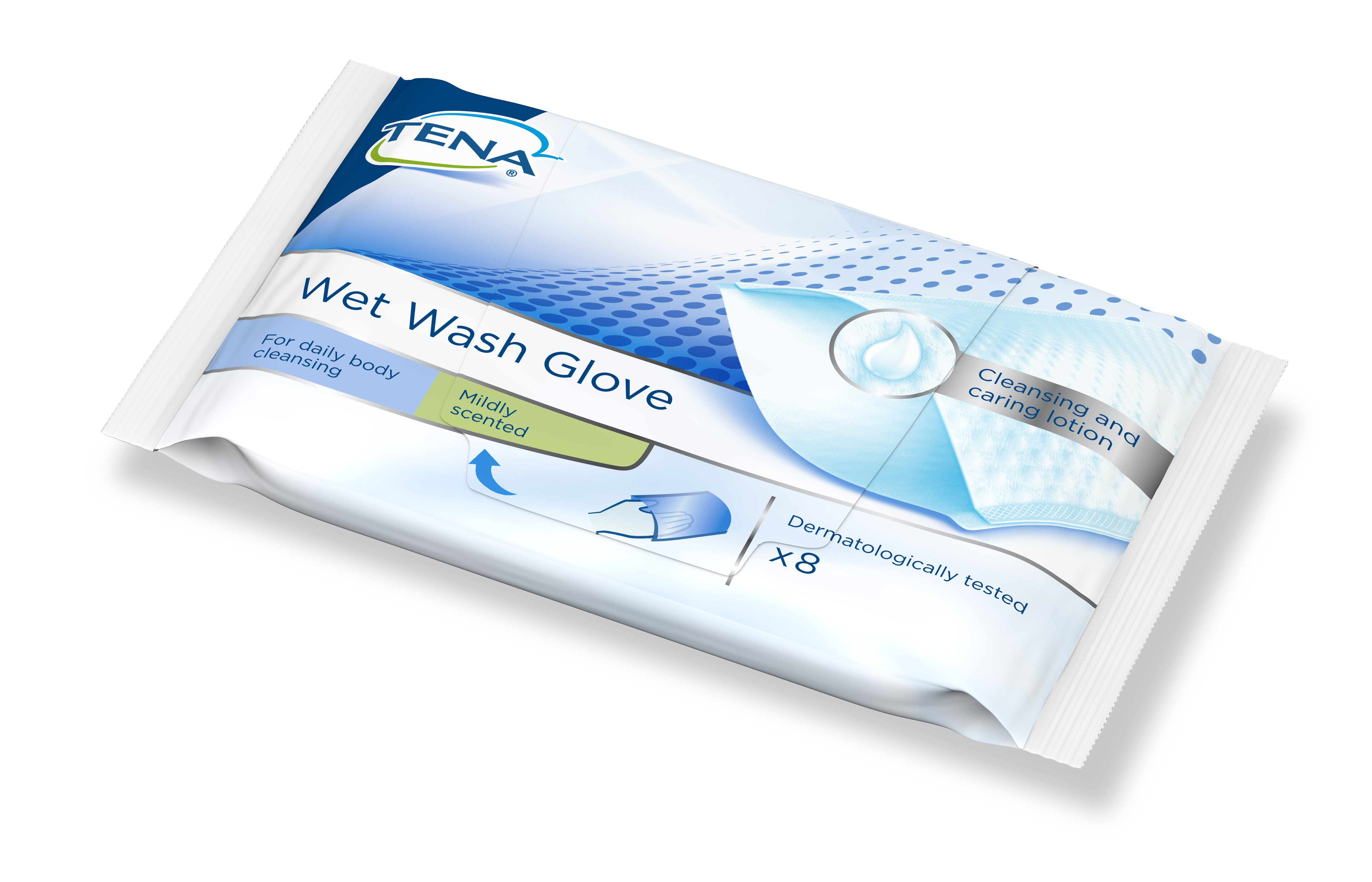 Image of Tena Wet Wash Glove parfümiert 8 Stk