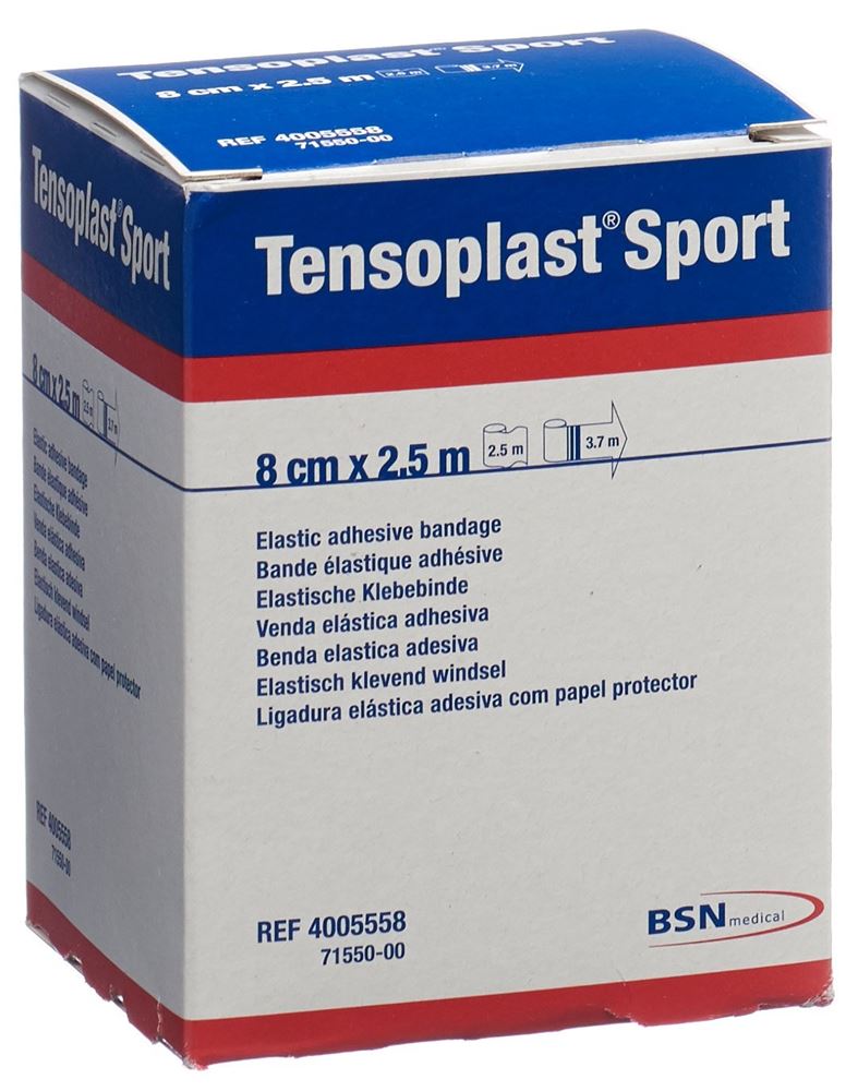 Image of Tensoplast Sport Elastisches Tape 8cmx2.5m