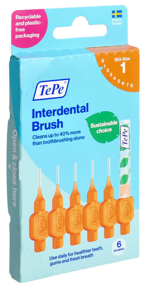 Image of TePe Interdental Brush 0.45mm orange 6 Stk