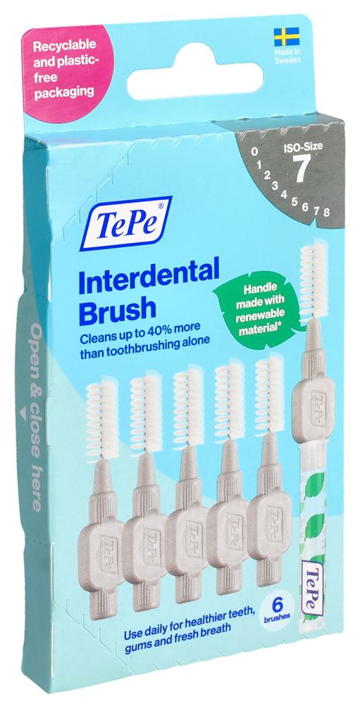 Image of TePe Interdental Brush 1.3mm grau 6 Stk