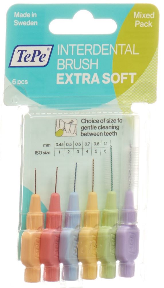 Image of TePe Interdental Brush x-soft ass 6 Stück Blist
