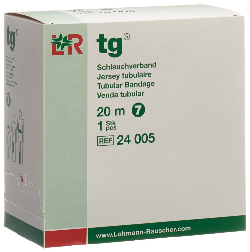 Image of tg Schlauchverband 7cmx20m weiss Rolle