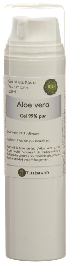 Image of Thiémard Aloevera Gel 99 % Haut pur Bio 200 ml