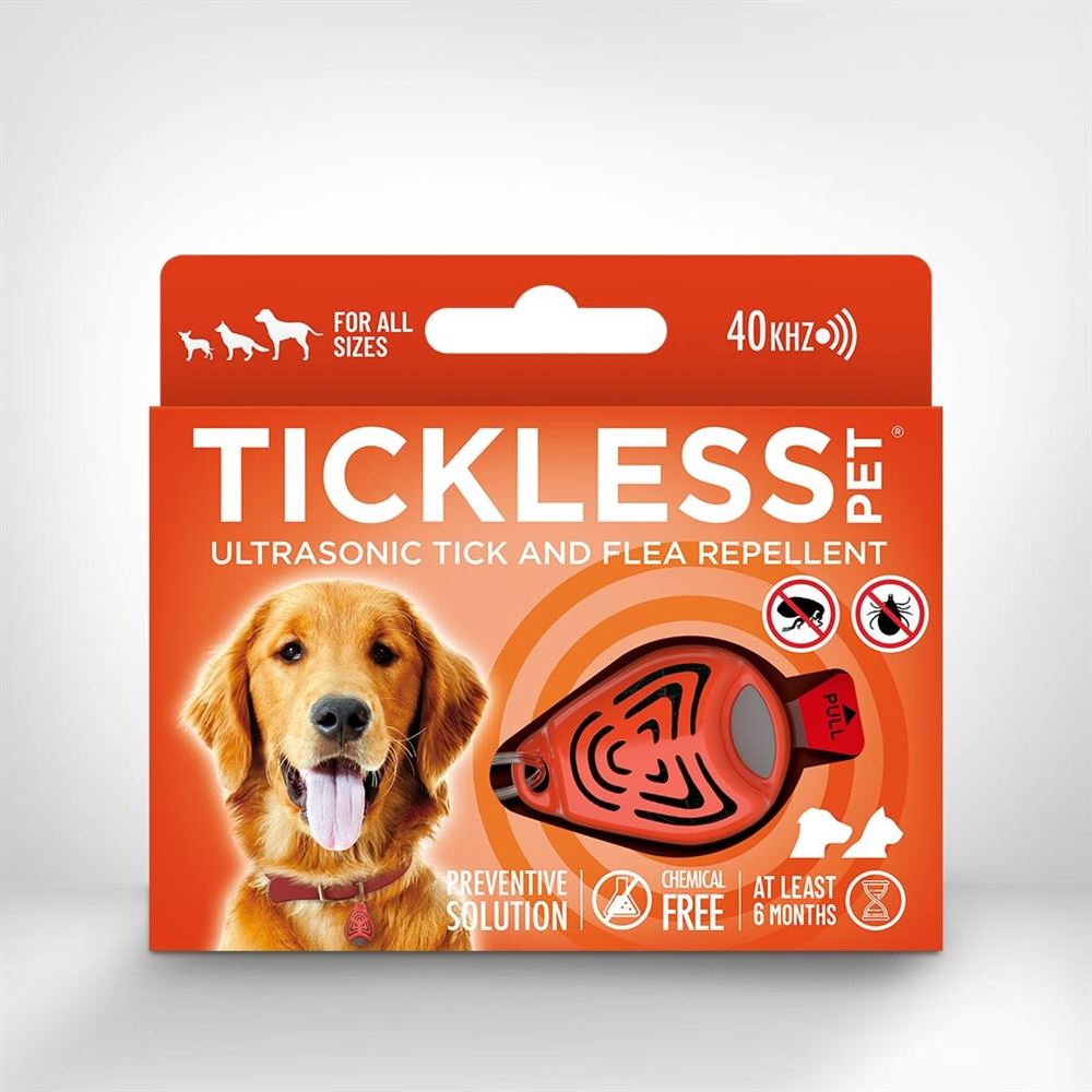 Tickless Pet protection tiques & puces orange