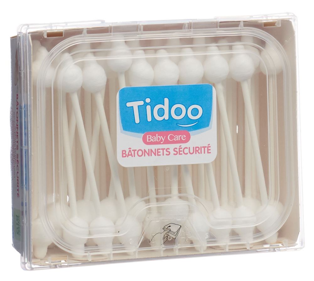 Image of Tidoo Wattestäbchen Bio Box 50 Stk