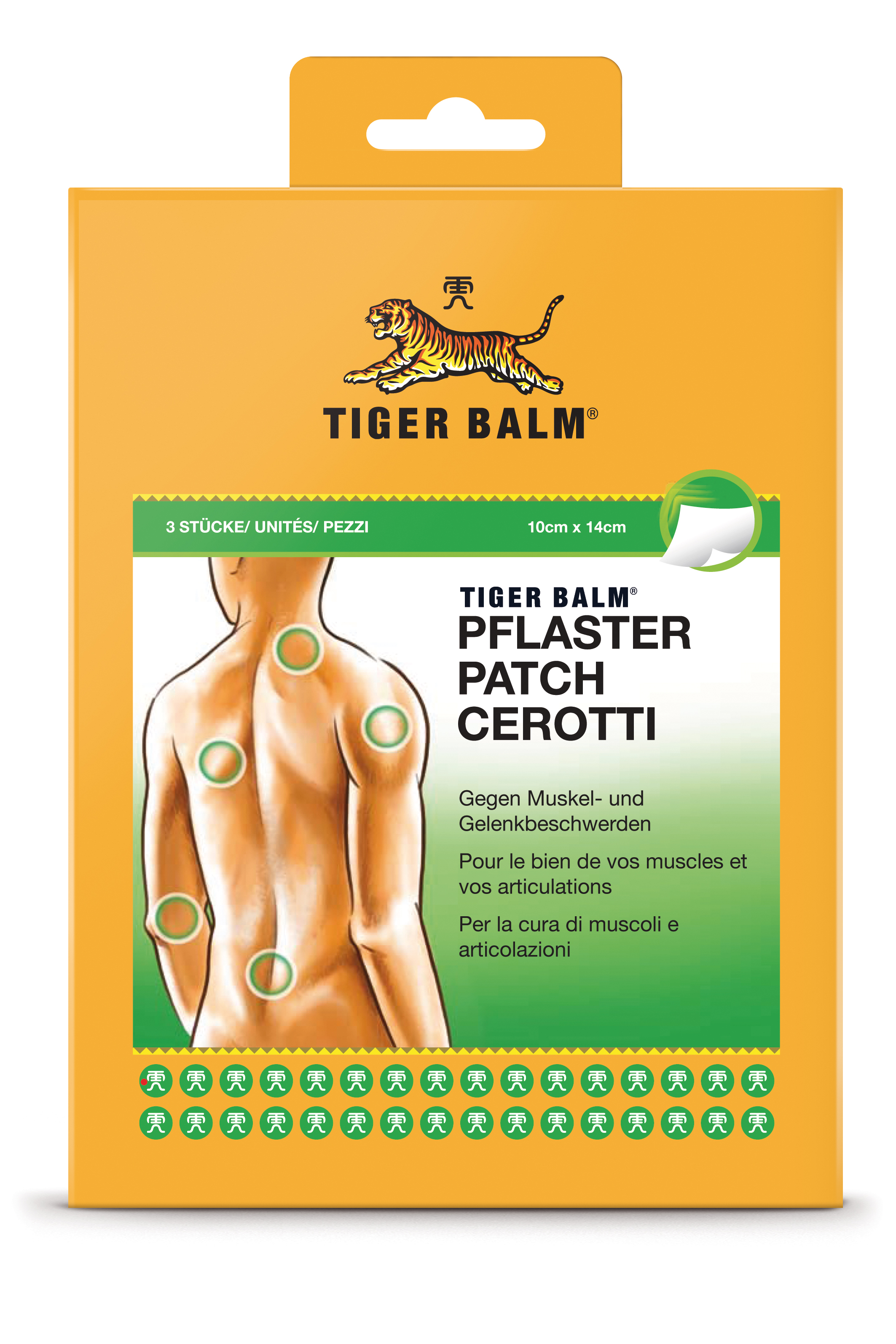 Image of Tiger Balm Medizinal Pfl 10x14cm 3 Stk