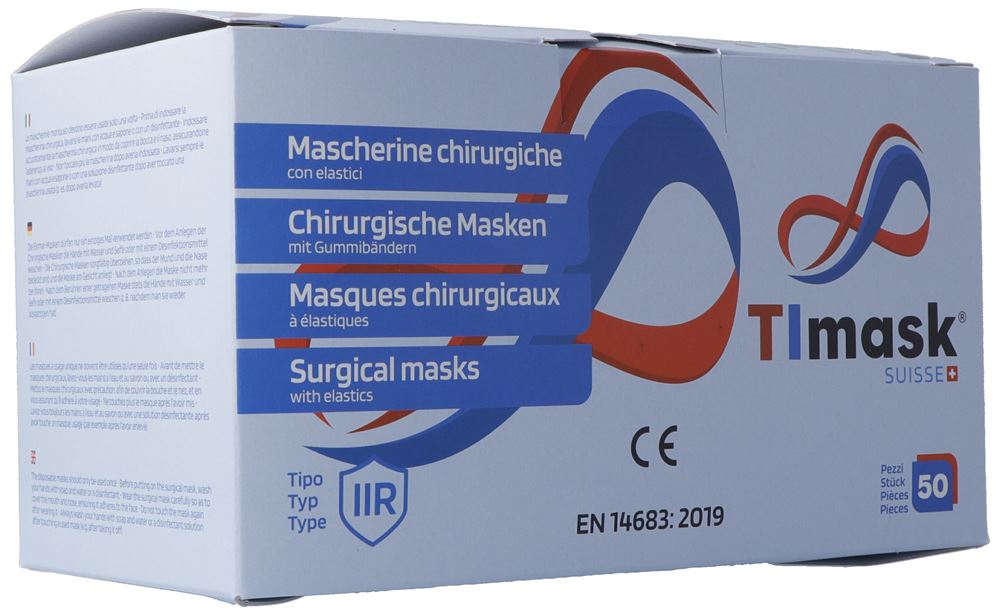 TImask Masque médical jetable type IIR camouflage 50 pce
