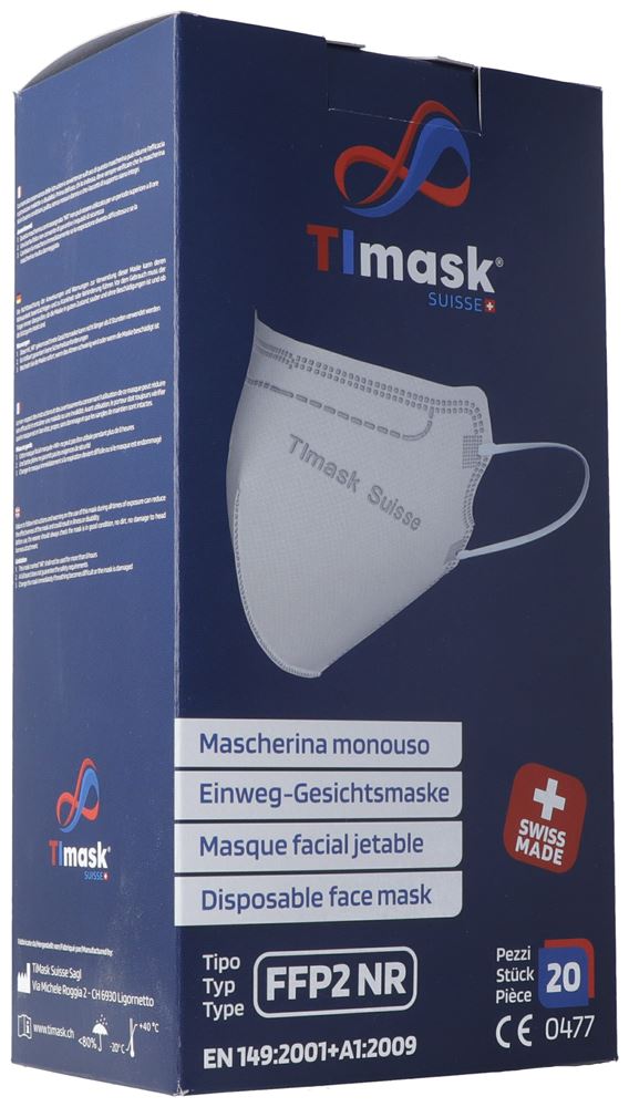 TImask Masque Ffp2 fuchsia 20 pce