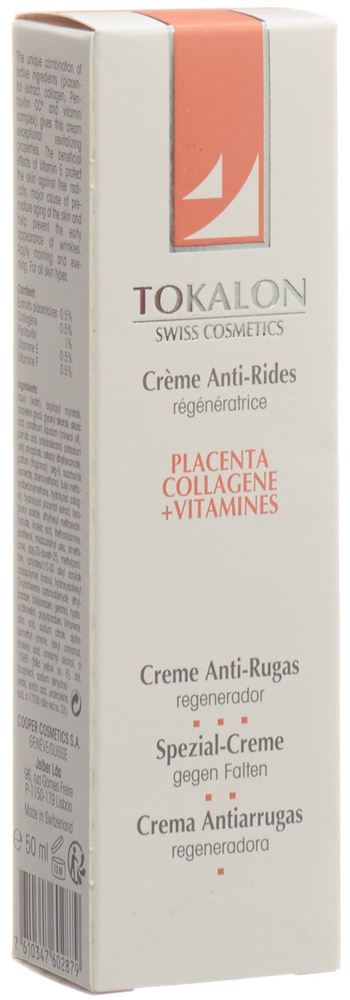 Image of Tokalon Antifalten Creme Placenta Collagene Tb 50 ml