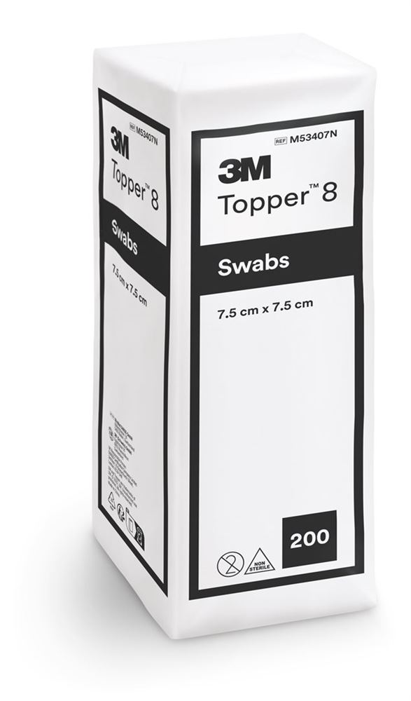 Topper 8 NW Kompressen 5x5cm unsteril 200 Stk