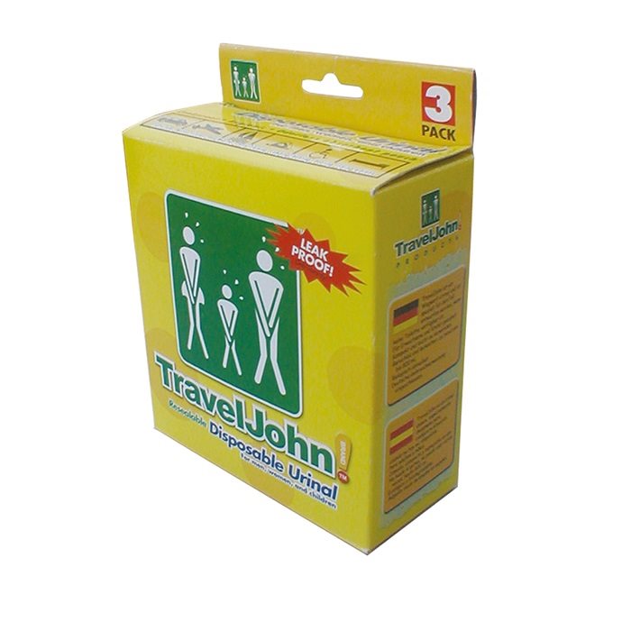 TravelJohn poche urinaire unisexe 3 pce
