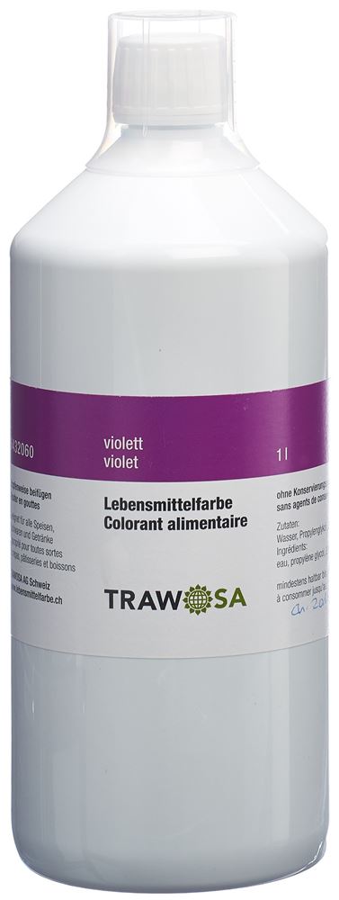 Trawosa Lebensmittelfarbstoff violett 1000 ml