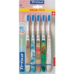 Image of Trisa Feelgood Zahnbürste medium 5 Stk