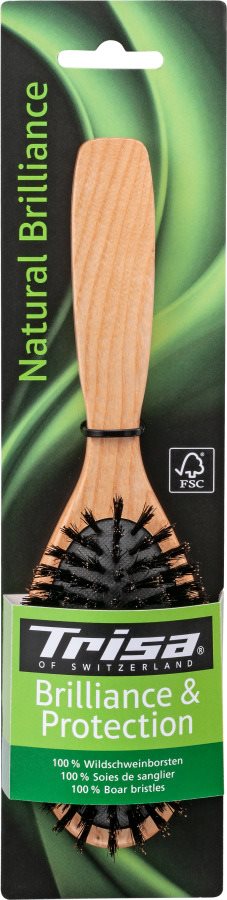 Trisa Natural Brilliance Haarbürste reine Borsten
