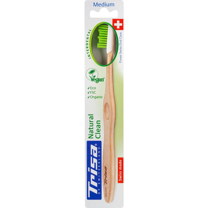 Image of Trisa Natural Clean Holzzahnbürste medium