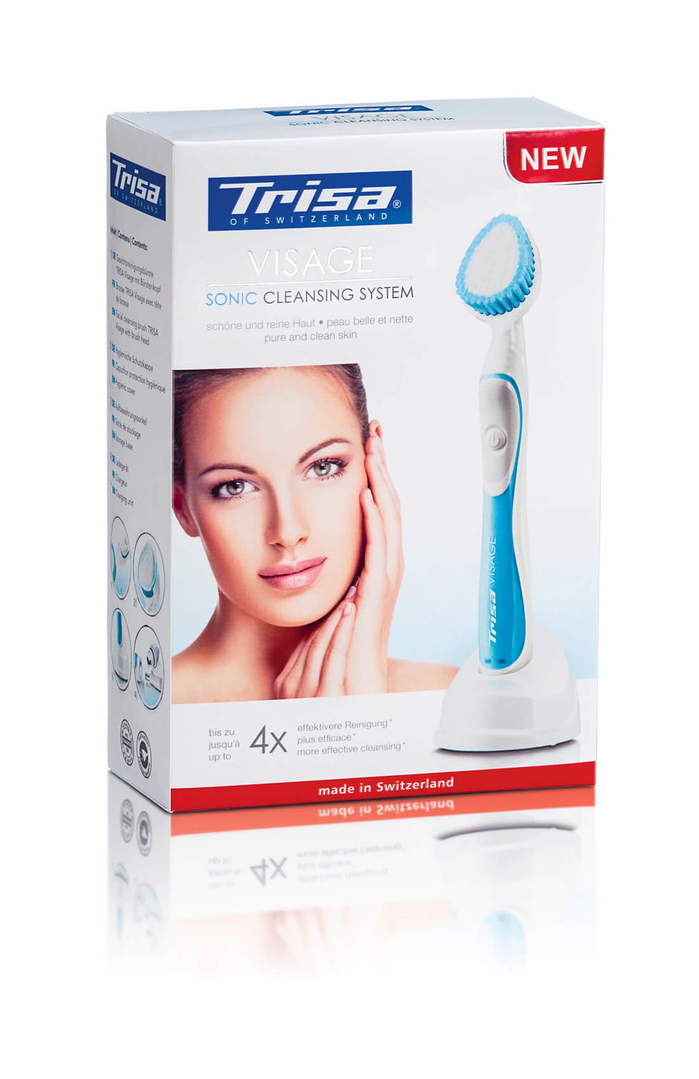 Image of Trisa Visage Sonic Cleansing System pink