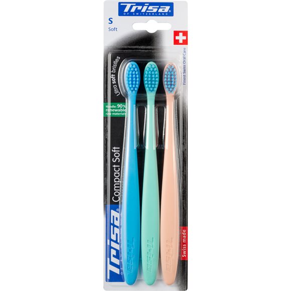 Trisa Zahnbürste Compact Soft soft Trio