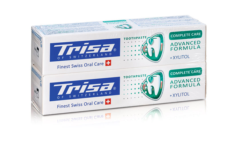 Image of Trisa Zahnpasta Complete Protection Swiss Herbs DUO 2 x 75 ml