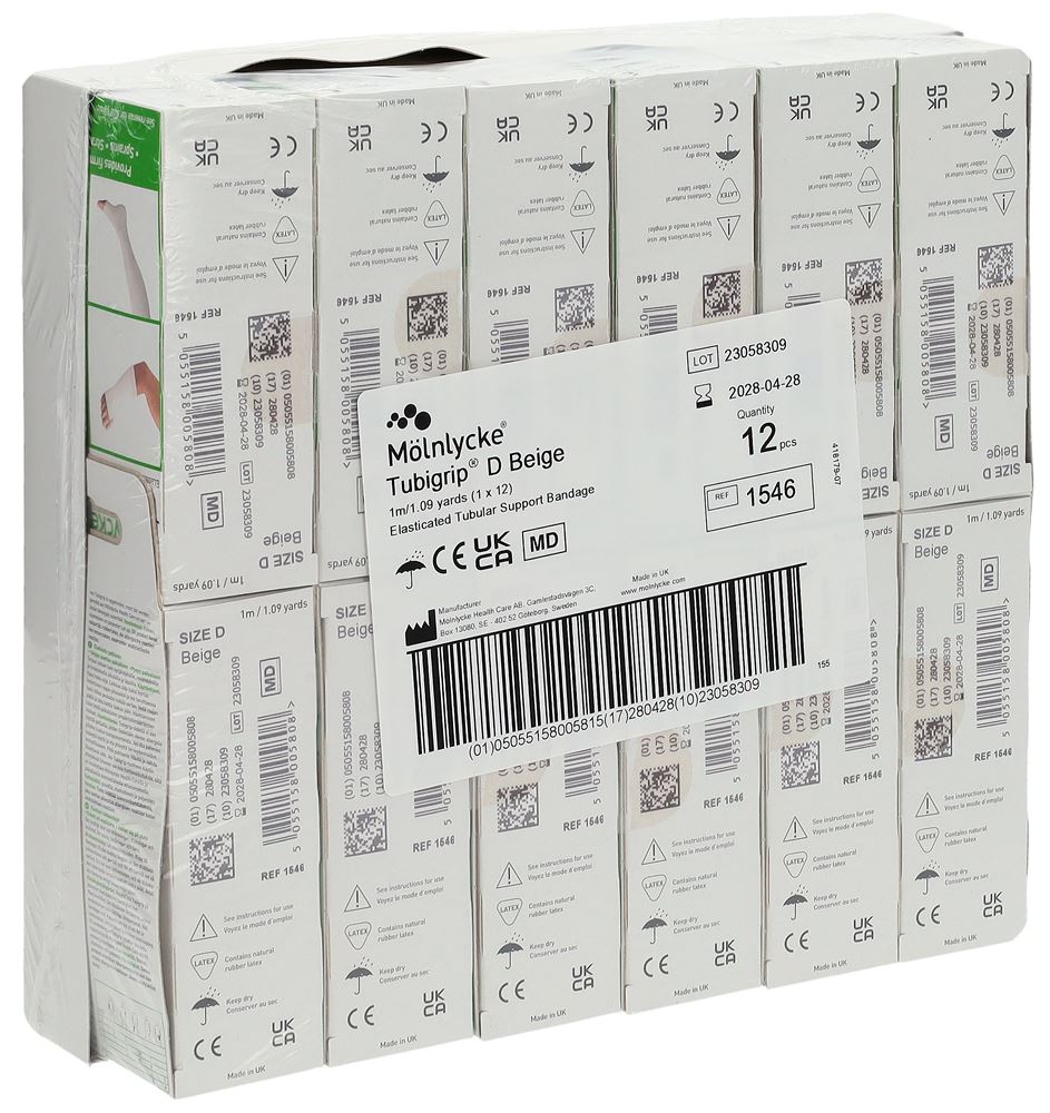 Image of Tubigrip Schlauchbandage D 1mx7.50cm beige 12 Stk