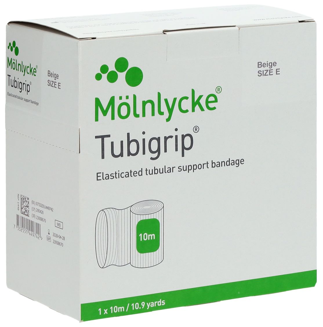 Fasciatura tubolare Tubigrip E 10m x 8.75cm beige box