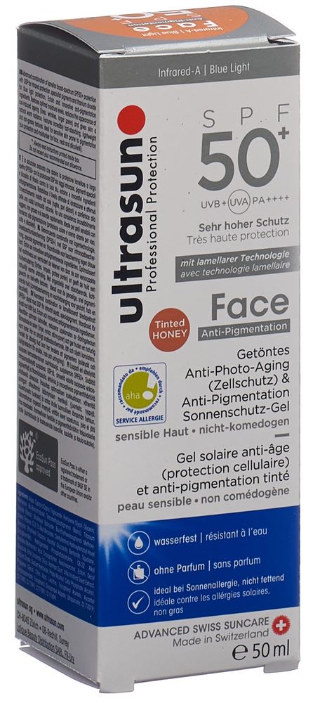 Ultrasun Face Anti-Pigmentation LSF/SPF 50+ Honey 50 ml | Sonnenschutz