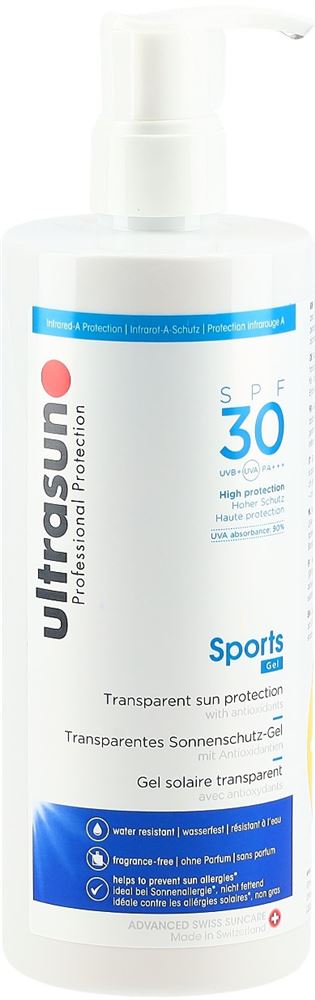 Image of Ultrasun Sports Gel SPF 30 -25% Disp 400 ml