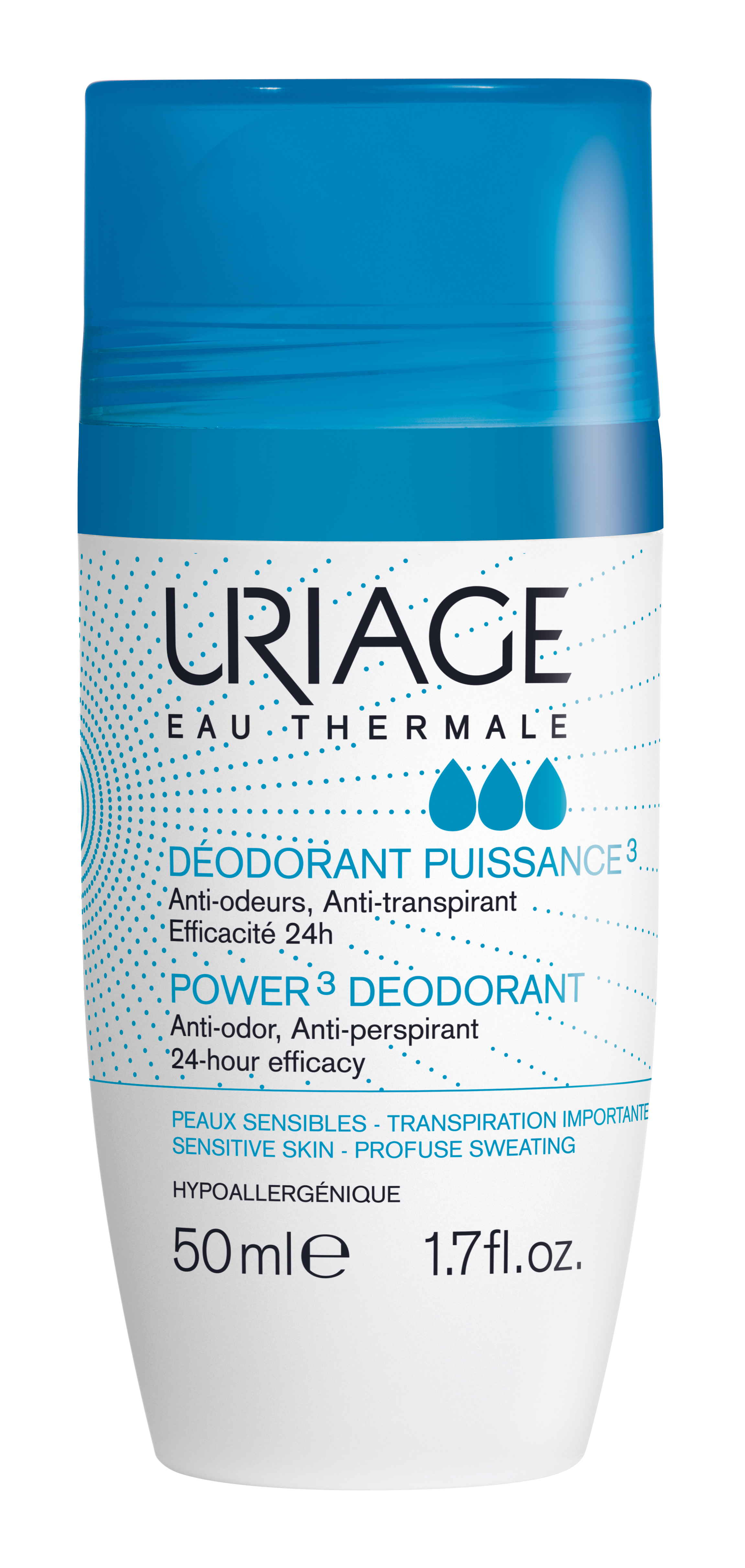 Image of Uriage Déodorant Puissance3 Roll on 50 ml