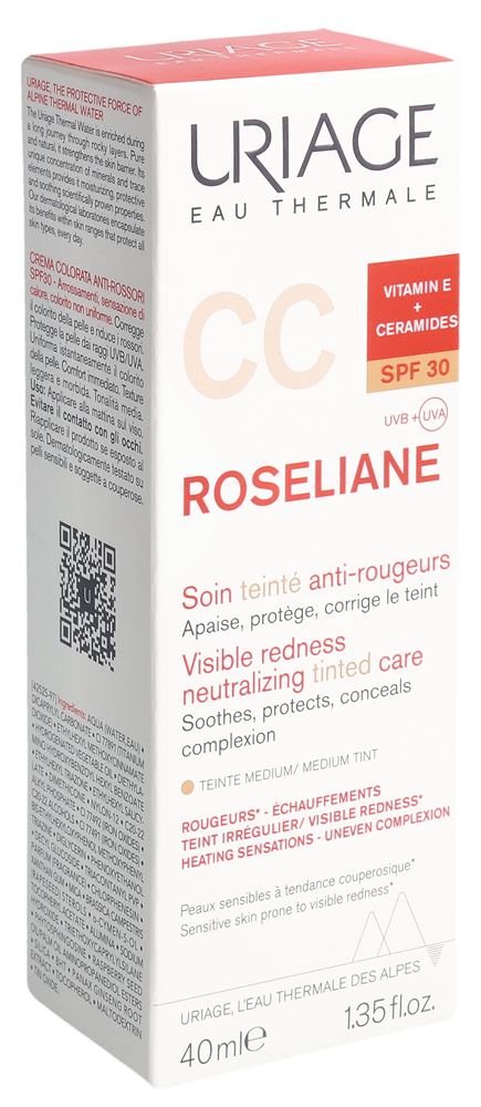 Uriage Roséliane CC Creme Lsf30 40 ml