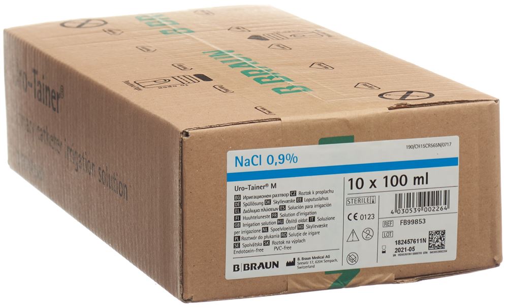 Uro-Tainer M NaCl sol rinç 0.9 % 10 sach 100 ml