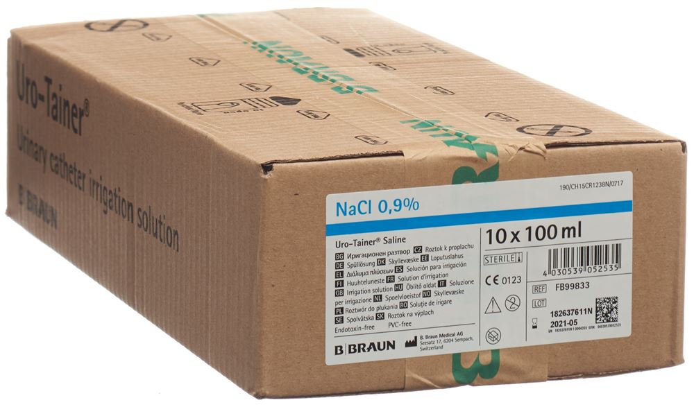 Uro-Tainer NaCl sol rinç 0.9 % 10 sach 100 ml