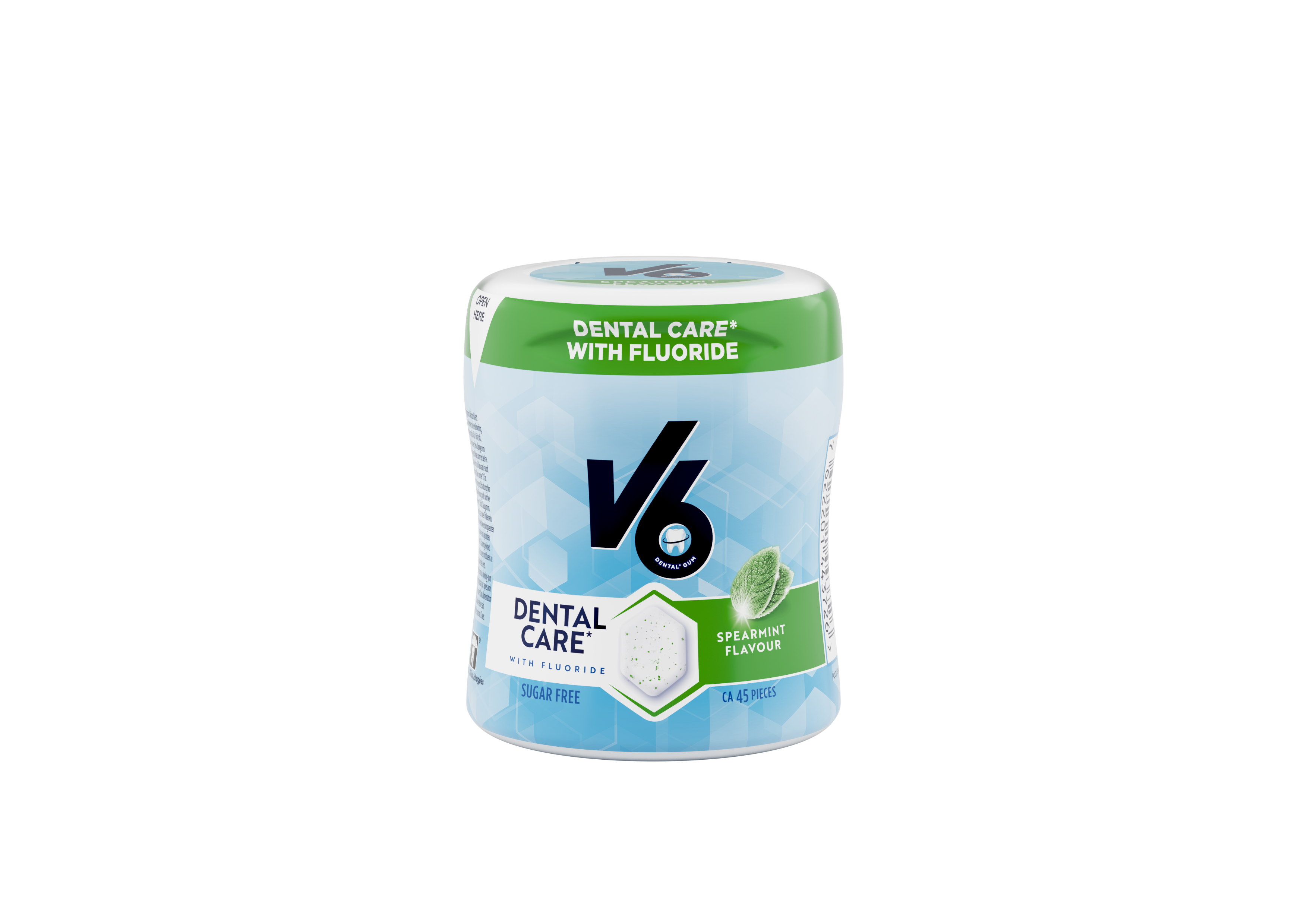 V6 OralB Kaugummi Spearmint 6 Ds 45 Stk