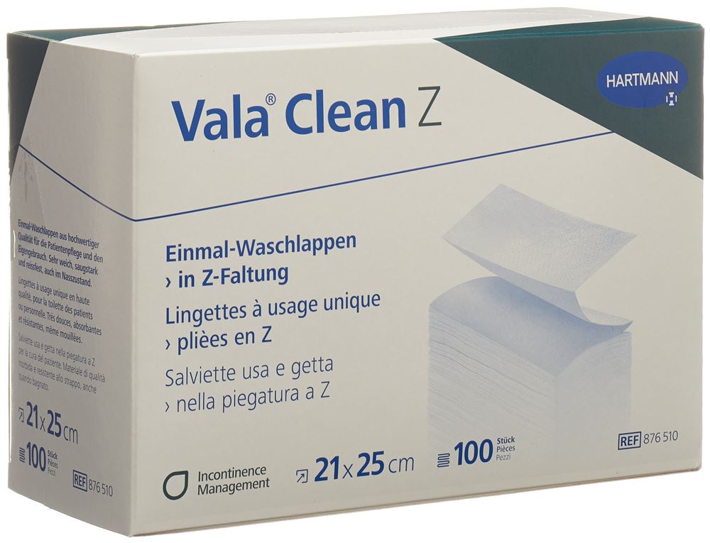 Valaclean Z lingette usage unique 20x25cm 100 pce